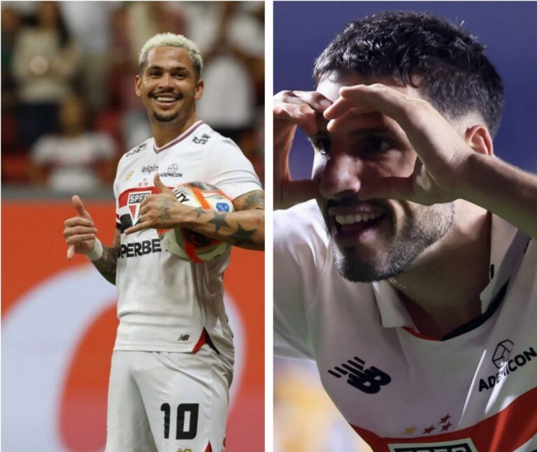 Luciano e Calleri lutam por uma marca história no São Paulo F.C